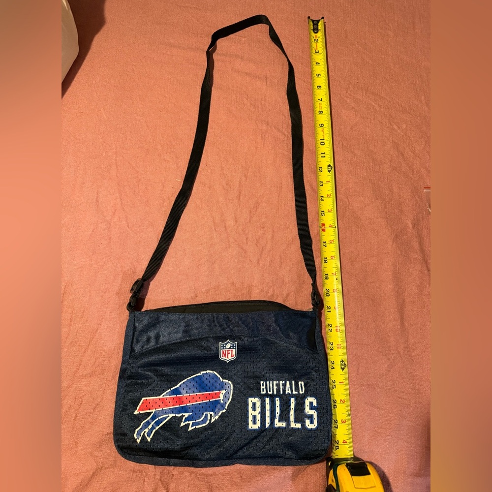 Buffalo Bills Navy Blue Crossbody Bag -jersey material - Picture 5 of 5